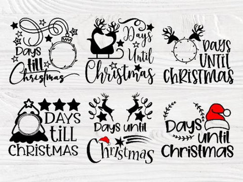 Days Until Christmas SVG Bundle, Svg Cut Files SVG TonisArtStudio 