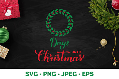 Days until Christmas SVG. Christmas Countdown sign SVG SVG LaBelezoka 