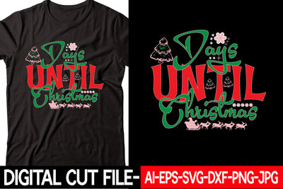 Days Until Christmas SVG cut file SVG Blessedprint 