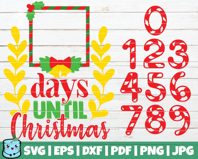 Days Until Christmas SVG MintyMarshmallows 