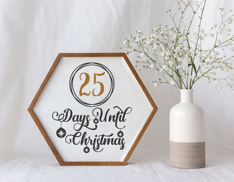 Days Until Christmas - SVG, PNG, DXF, EPS SVG Elsie Loves Design 