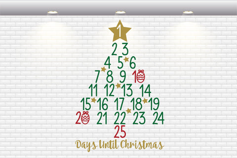 Days Until Christmas - SVG, PNG, DXF, EPS SVG Elsie Loves Design 