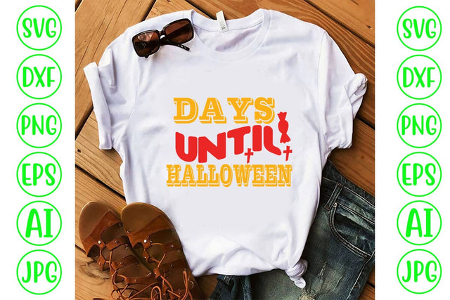 Days Until Halloween Retro SVG SVG Syaman 