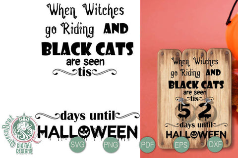 Days Until Halloween SVG SVG QueenBrat Digital Designs 