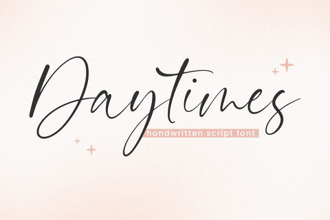 Daytimes Font Timur type 