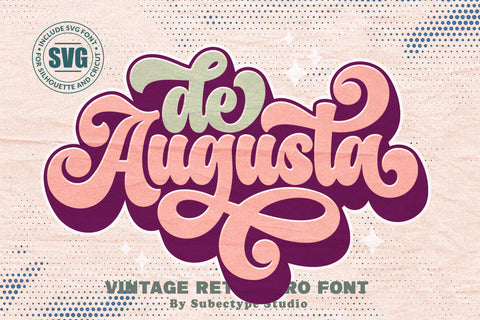 De Augusta - Vintage Retro Font Font Subectype Studio 