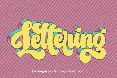 De Augusta - Vintage Retro Font Font Subectype Studio 