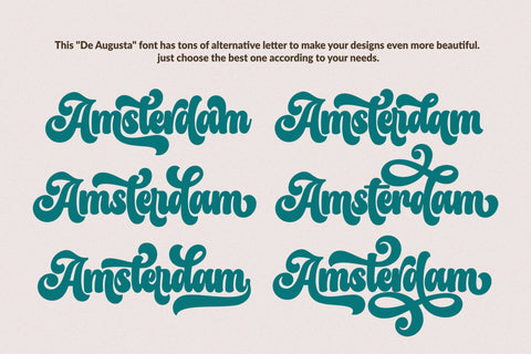 De Augusta - Vintage Retro Font Font Subectype Studio 