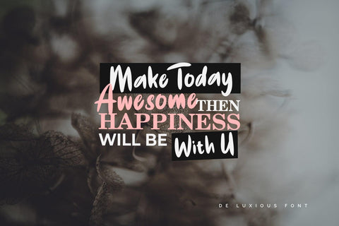 De Luxious Font Javapep 