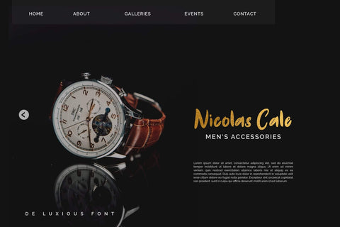 De Luxious Font Javapep 