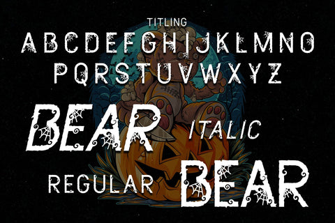 Dead Bear Font Sakha Design Studio 