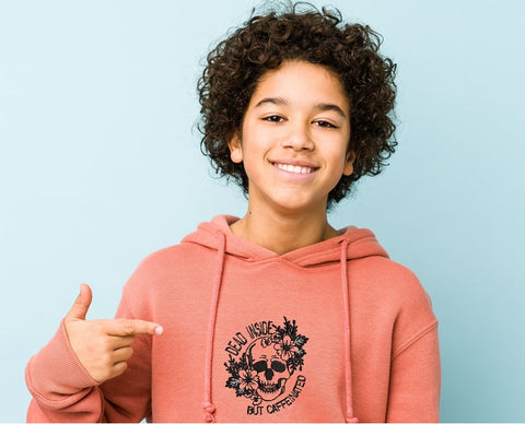 Dead inside, but caffeinated design, Halloween embroidery design embroidery, 3 sizes, instant download. Embroidery/Applique DESIGNS ArtEMByNatalia 