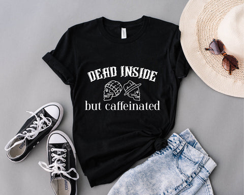 Dead Inside But Caffeinated Svg, Caffeinated Svg, Skeleton Svg, Dead Inside Svg, Coffee Lover Svg, Skull Svg, Halloween Svg, svg for shirt SVG Fauz 