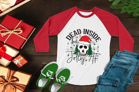 Dead Inside but Jolly AF | Funny Christmas PNG Sublimation CraftLabSVG 