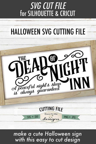 Dead of Night Inn SVG | Halloween SVG Cut File SVG Ewe-N-Me Designs 