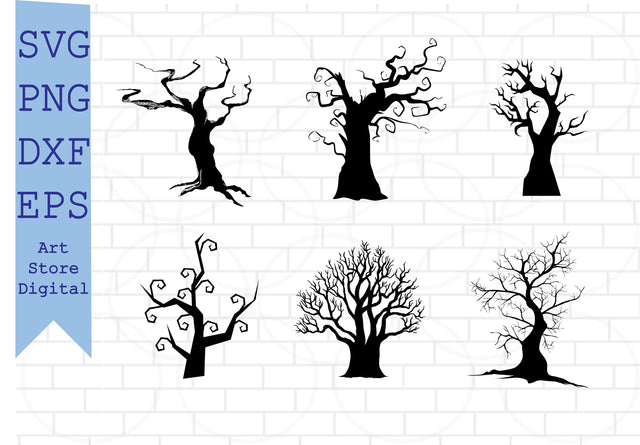 Dead Tree Svg, Tree svg bundle, woodland svg, png, forest svg bundle, camping svg, bare tree svg, tree branch svg SVG Artstoredigital 