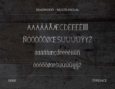 Dead Wood Serif Typeface Font inferno.studio3 
