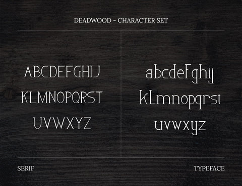 Dead Wood Serif Typeface Font inferno.studio3 