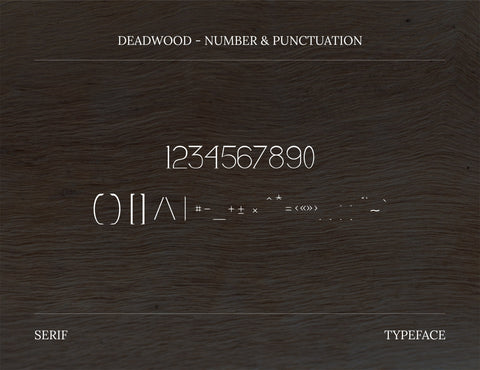 Dead Wood Serif Typeface Font inferno.studio3 