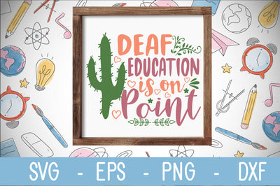 Deaf education is on point SVG cut file SVG Svgcraft 