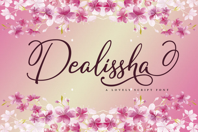 Dealissha script Font Akrt Std 
