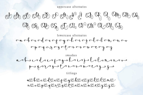 dear darling (With Monogram) Font Letterara 