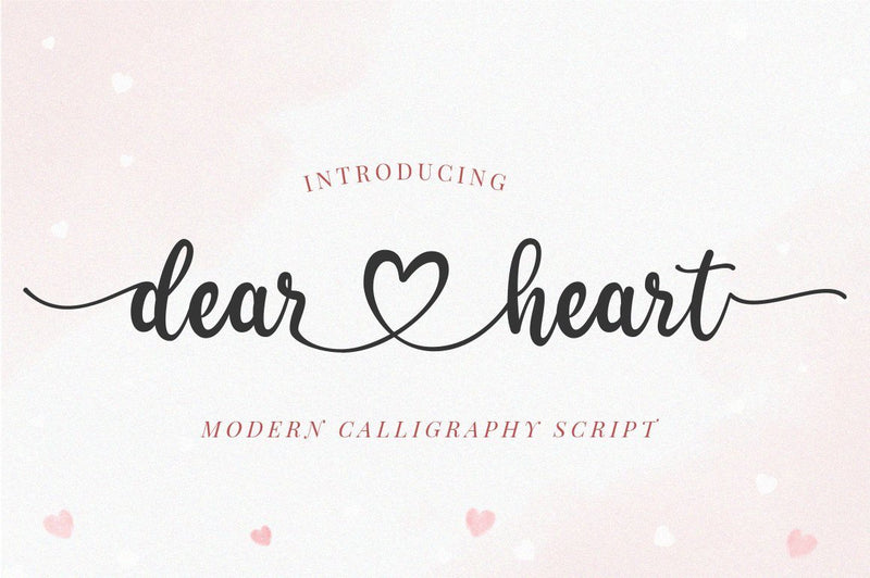 Dear Heart - Lovely Calligraphy Font Font Vultype Co 