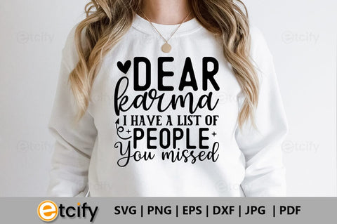 Dear karma, i have a list of people you missed SVG SVG etcify 