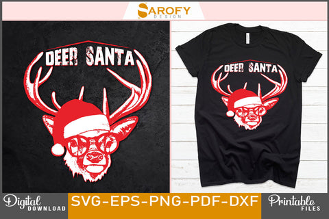 Dear Santa Christmas T-shirt Design SVG File SVG Sarofydesign 