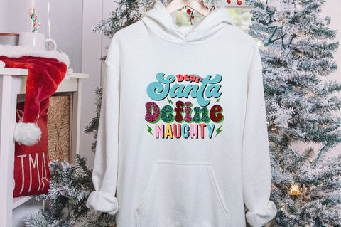 Dear Santa Define Naughty Sublimation SVGArt 