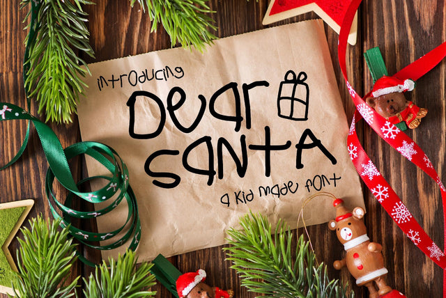 Dear Santa Font Kitaleigh 