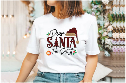 Dear Santa Funny Christmas Sublimation Sublimation Jagonath Roy 