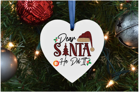 Dear Santa Funny Christmas Sublimation Sublimation Jagonath Roy 