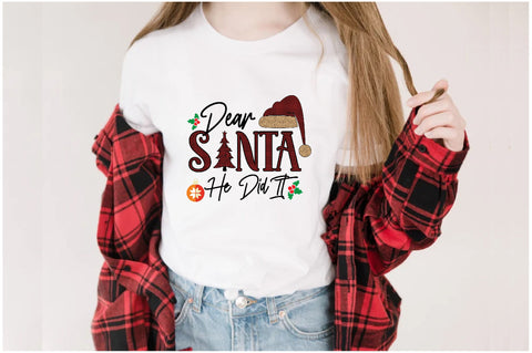 Dear Santa Funny Christmas Sublimation Sublimation Jagonath Roy 