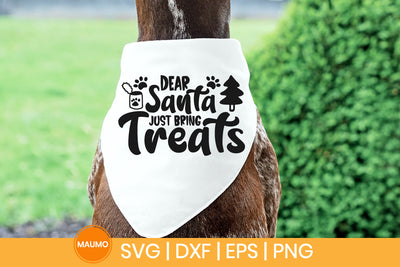 Dear Santa, funny dog christmas svg SVG Maumo Designs 