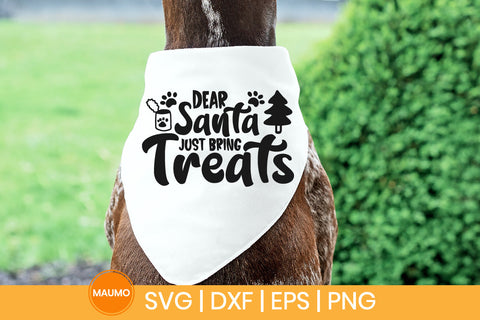 Dear Santa, funny dog christmas svg SVG Maumo Designs 