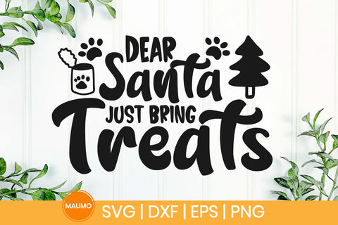 Dear Santa, funny dog christmas svg SVG Maumo Designs 