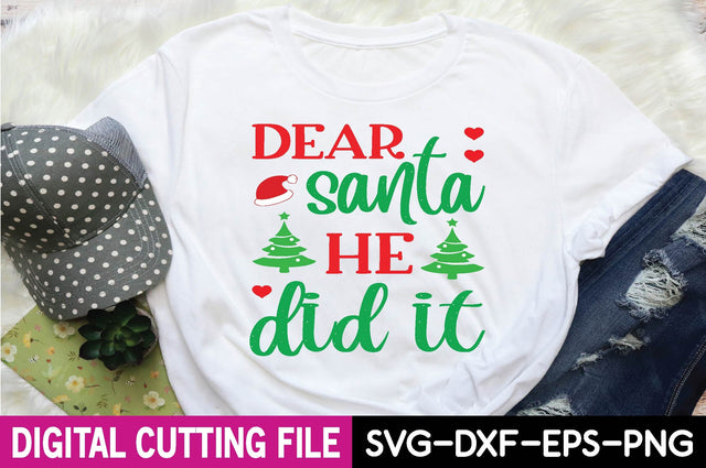 dear Santa he did it SVG SVG BB Type Studios 
