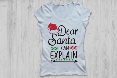 Dear Santa I Can Explain| Christmas Santa SVG Cutting Files. SVG CosmosFineArt 