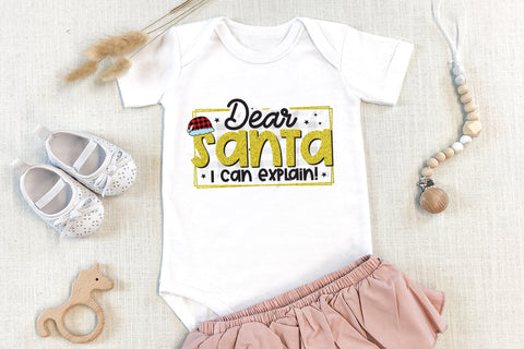 Dear Santa I Can Explain, Kids Christmas PNG Sublimation CraftLabSVG 