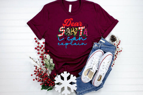 Dear Santa I Can Explain Sublimation SVGArt 