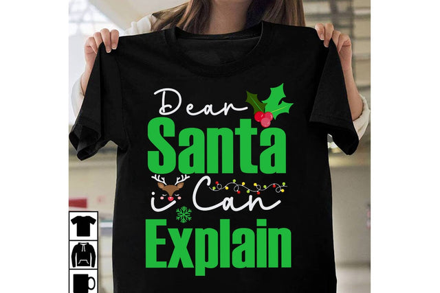 Dear Santa i Can Explain SVG Cut File, Dear Santa i Can Explain Sublimation Design, Dear Santa i Can Explain SVG Quotes , Christmas SVG Cut File, Christmas SVG Quotes, Merry Christmas SVG Design, Christnmas Sublimation PNG SVG BlackCatsMedia 