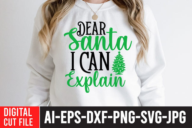 Dear Santa i Can Explain SVG Cute File SVG BlackCatsMedia 
