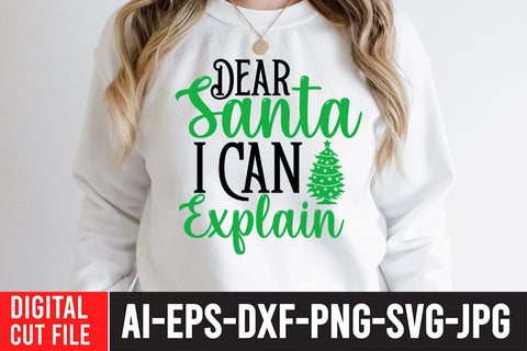 Dear Santa i Can Explain SVG Cute File SVG BlackCatsMedia 