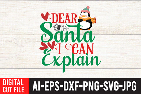 Dear Santa i Can Explain SVG Design SVG BlackCatsMedia 