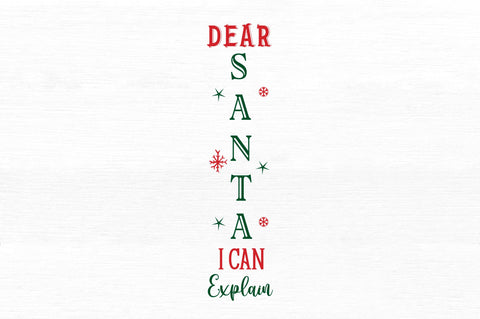 Dear santa i can explain SVG Design SVG Regulrcrative 