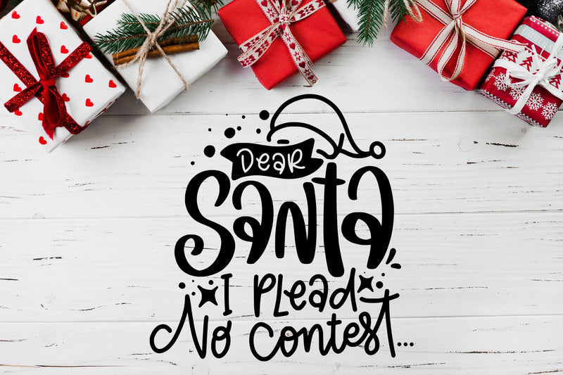 Dear Santa I Plead No Contest SVG Sarcastic Christmas SVG dapiyupi store 