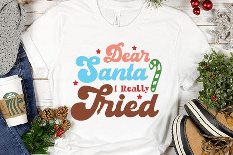 Dear Santa I Really Tried SVG Angelina750 