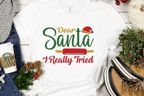 Dear Santa I Really Tried SVG Angelina750 