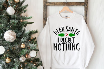 Dear Santa I Regret Nothing | Funny Christmas Cut File SVG RedFoxDesignsUS 